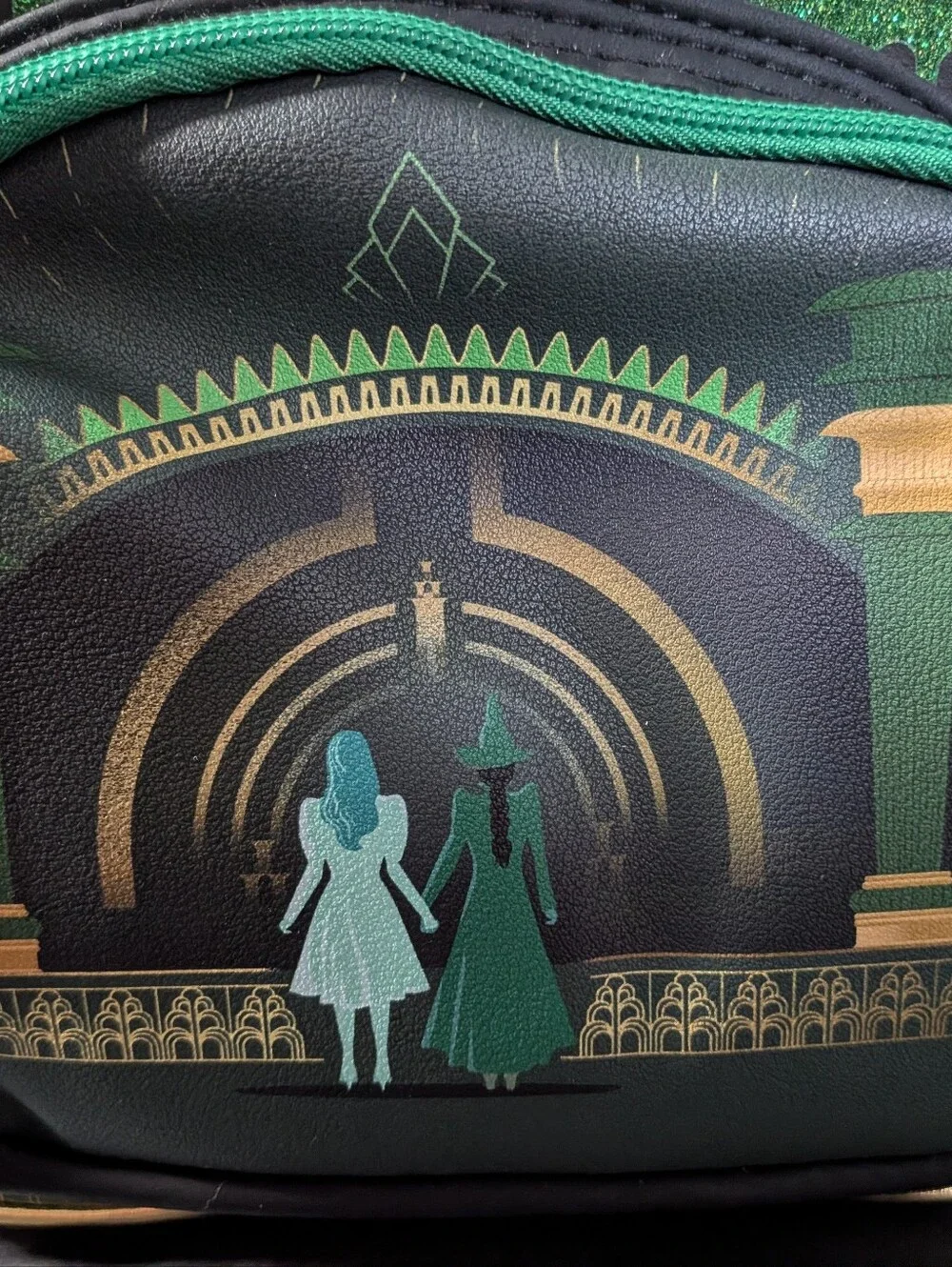 Wicked Emerald City Castle Glittered Mini Backpack -NWT!!